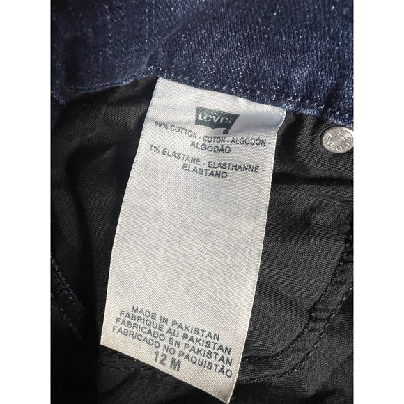 Levi's The Original Jean Mid Rise Skinny Denim Women's  12 M Blue Flap Pockets - Picture 6 of 11